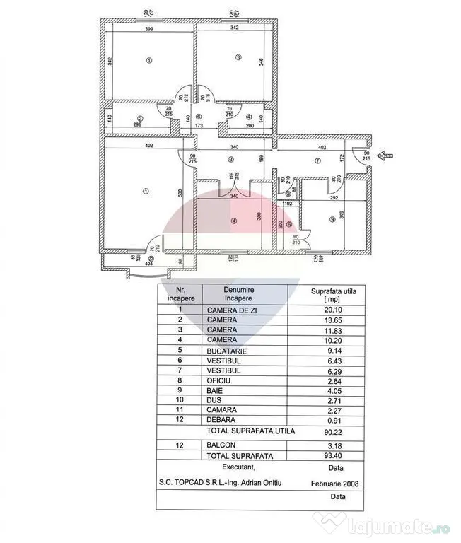 APARTAMENT 4 CAMERE DE VÂNZARE | 93,40 MP | TEI – DELENI | SECTOR 2 - Bucuresti (Bucuresti-Ilfov)