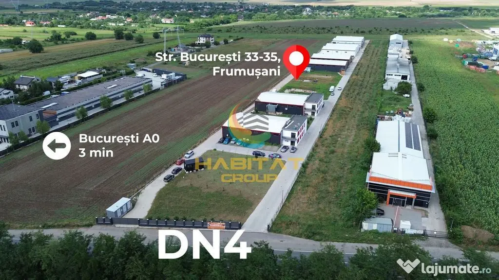Hale 550 mp în Frumușani | Vânzare sau închiriere | 2 unități - Frumusani (Calarasi)