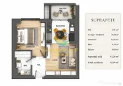 Pallady Studio 2 camere 46 mp acte gata de mutare