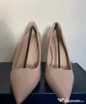 Pantofi stiletto roz pudrat 