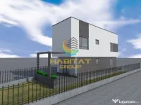 Vilă cubistă P+1, master bedroom cu dressing și baie, teren generos