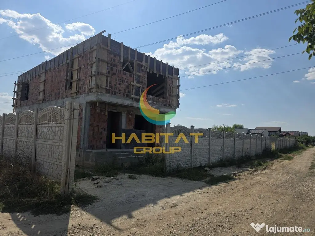 Vilă cubistă P+1, master bedroom cu dressing și baie, teren generos - Berceni (Bucuresti-Ilfov)