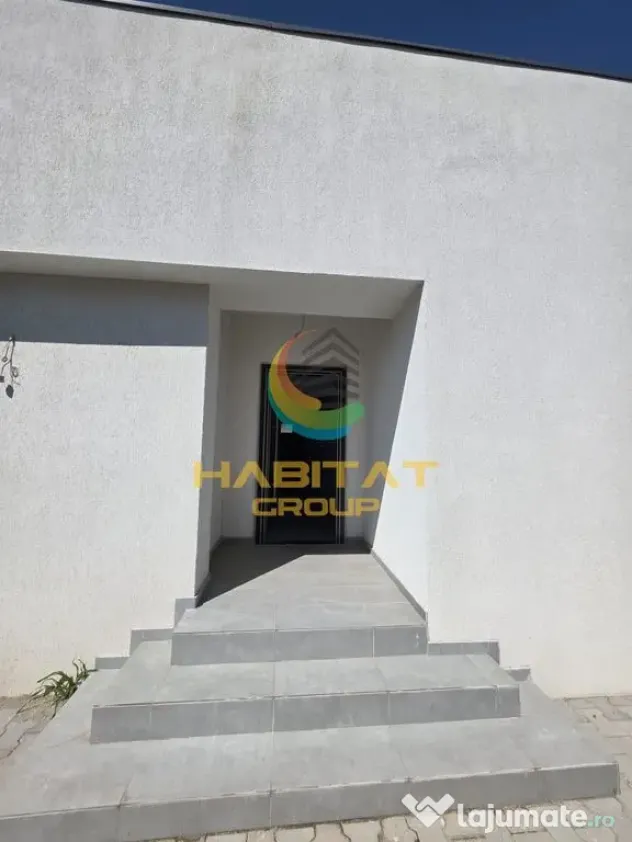 Casă cubistă parter, 129mp utili, cameră tehnică, curte 508mp cu gazon - Berceni (Bucuresti-Ilfov)