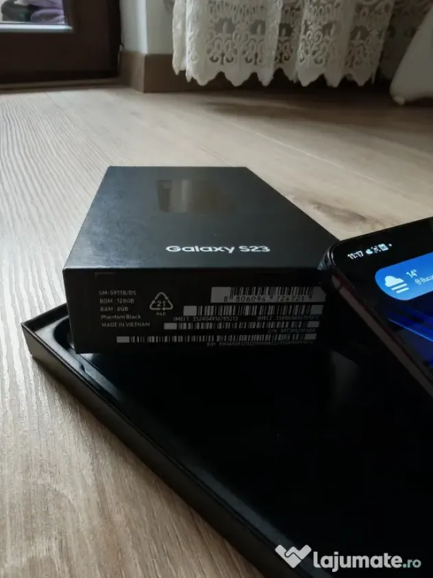 Samsung Galaxy S23 128GB – stare foarte bună, cablu & cutie originale
