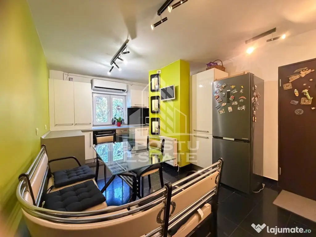 Apartament cu 3 camere, et 2, cent. proprie, zona Lunei,in Timisoarara - Timisoara (Timis)