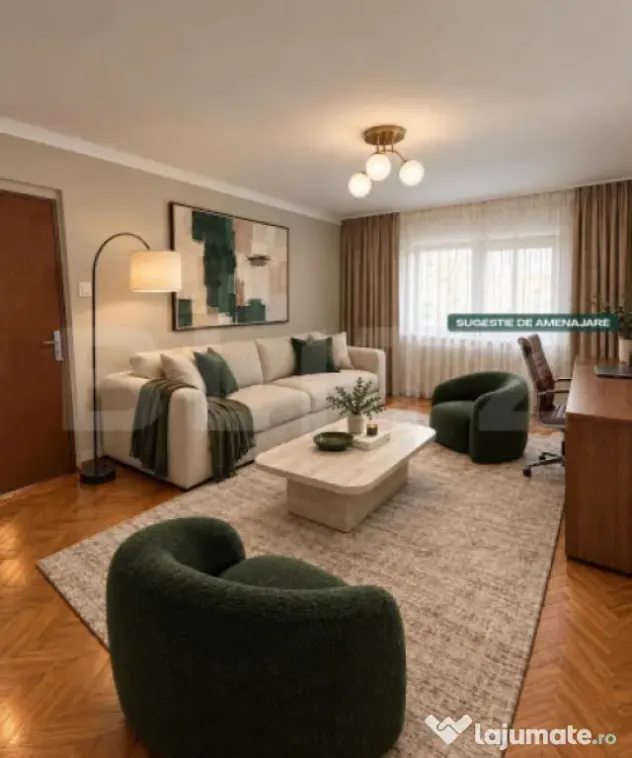 Apartament 2 camere, 56 mp, decomandat, zona Nicolina, str.C - Iasi (Iasi)