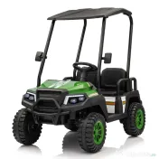 UTV electric pentru 4 copii, Kinderauto Golf-Kart 4x55W 12V cu roti moi, verde 
