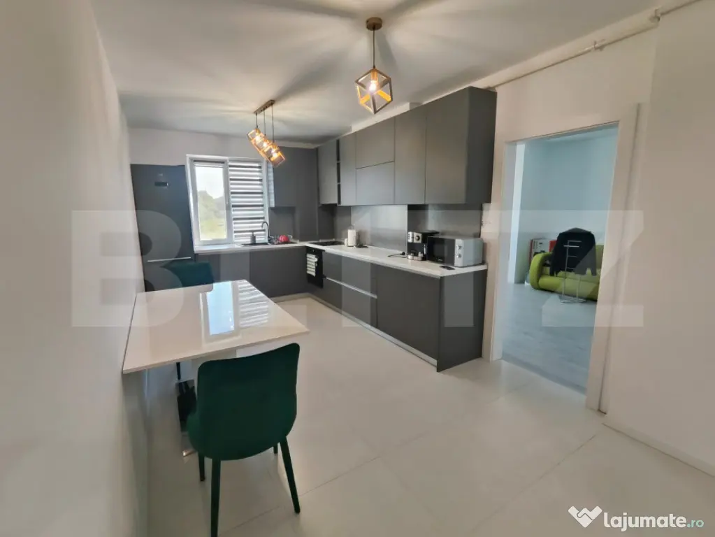 Apartament 3 camere, 64mp, etaj 1, la cheie, parcare, zona V - Floresti (Cluj)