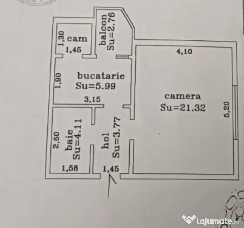 Apartament 1 cameră Str. Roşiorilor - Braila (Braila)