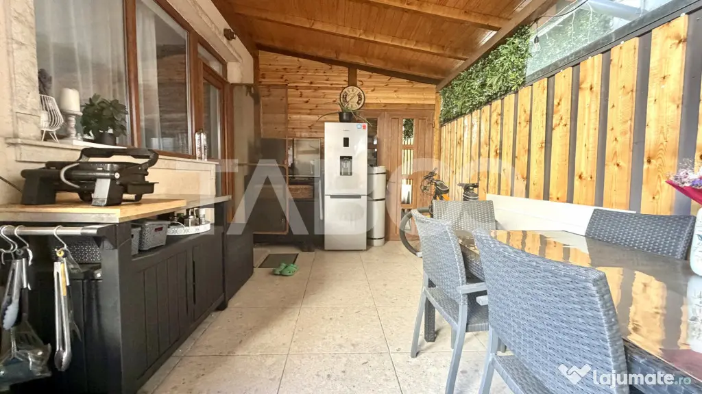 Duplex de vanzare la cheie mobilat si utilat cu terasa gener - Gilau (Cluj)