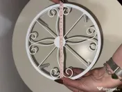 Set 6 suporturi metalice pentru ghivece / plante, albe (NOI, în cutie) 