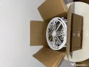 Set 6 suporturi metalice pentru ghivece / plante, albe (NOI, în cutie) 