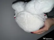 Geantă de umăr plușată model iepuraș cu baretă din perle, stil Kawaii (Nouă) 