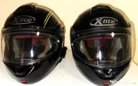 Set 2 Căști Moto Flip-Up X-Lite X-1005 (Mărimi M și S) + Intercom Sena 20S