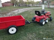 Tractoras gazon marca Muray 12,5 Cp cu remorca tabla 500 Kg 