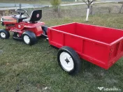 Tractoras gazon marca Muray 12,5 Cp cu remorca tabla 500 Kg 