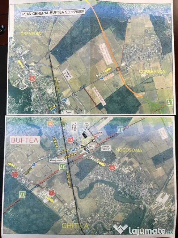 Teren Intravilan zona industrială la Noua Centura - Buftea (Bucuresti-Ilfov)