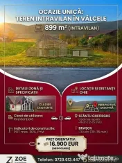 De vânzare teren intravilan în Vâlcele 