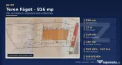 Blitz - Teren Făget 816 mp, cu autorizație de construire!