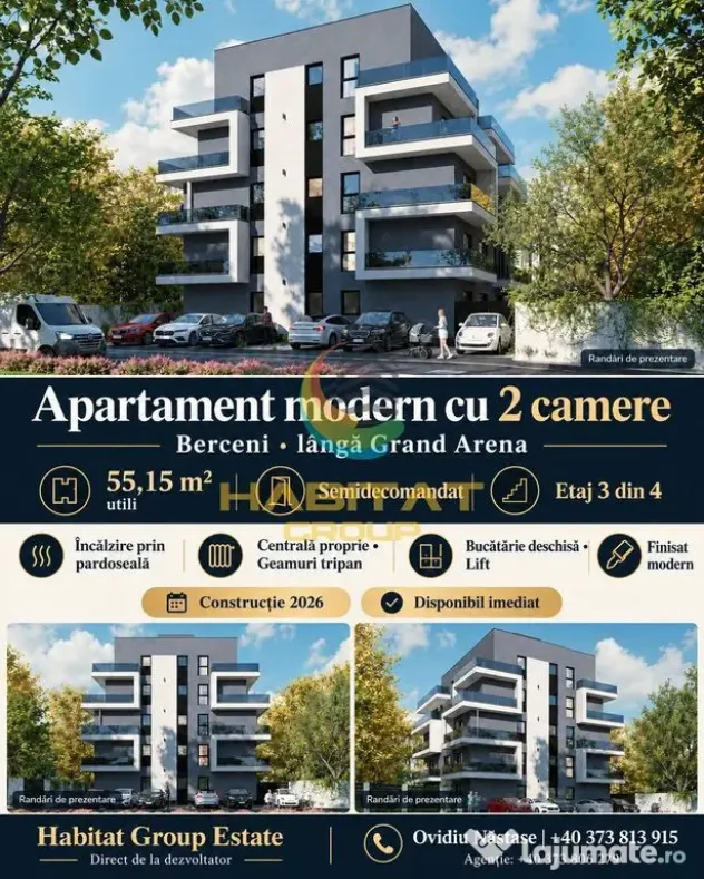 Apartament modern cu 2 camere, construcție nouă Berceni - Bucuresti (Bucuresti-Ilfov)