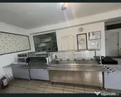 Vitrina calda si vitrina rece cu mobiler 