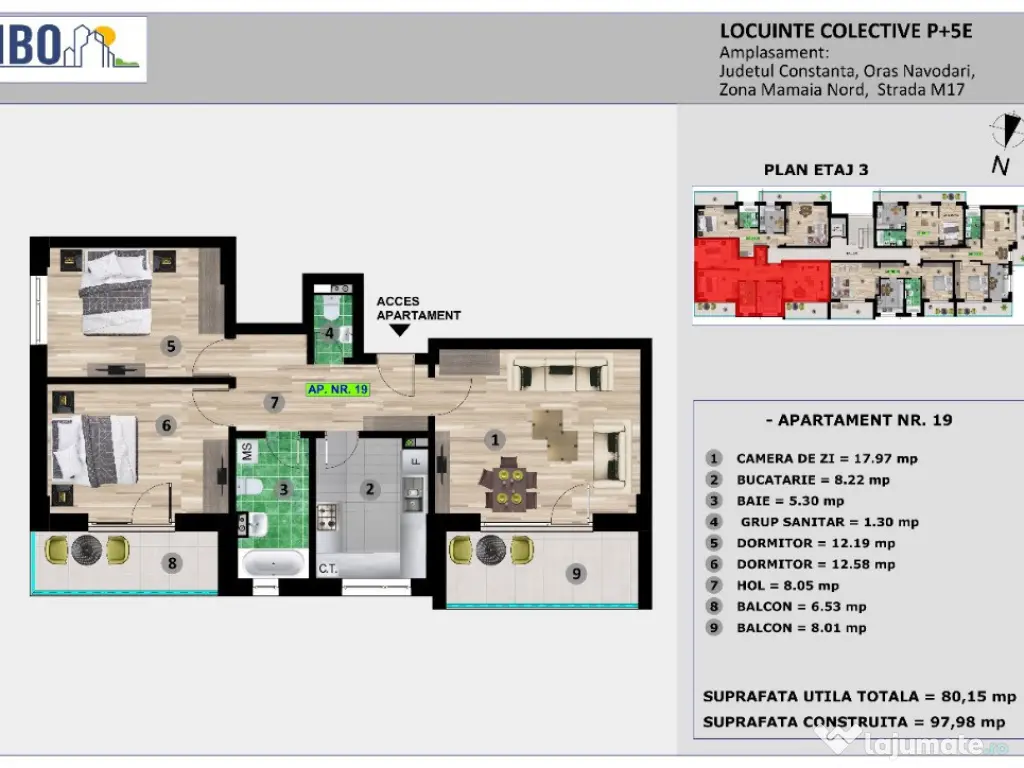 Apart 3 cam - Mamaia Nord/ Sat