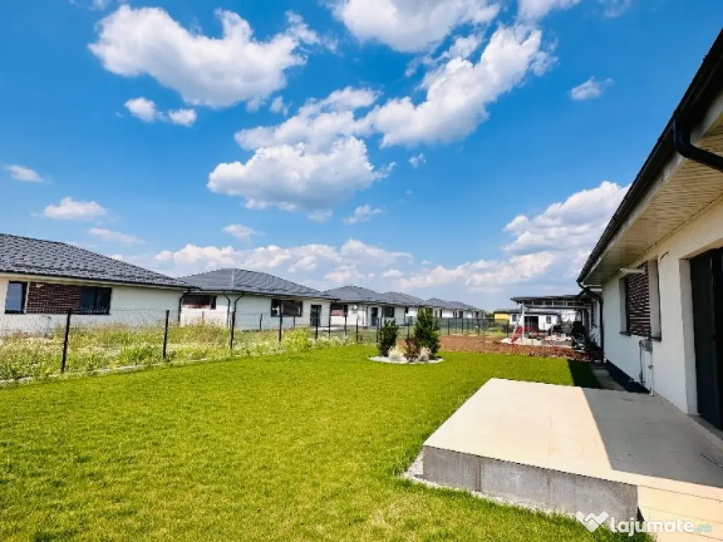 Casa individuala FINALIZATA pe parter, 115 mp, 510 mp curte, Balotesti