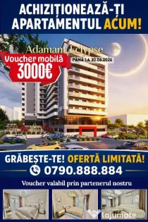 ADAMANT ECLYPSE | 2 camere 69.9mp ~ voucher 3000euro mobilă - CUG Iași