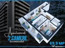 ADAMANT ECLYPSE | 2 camere decomandat | TIP 2F ~ 69.9mp - CUG Iasi
