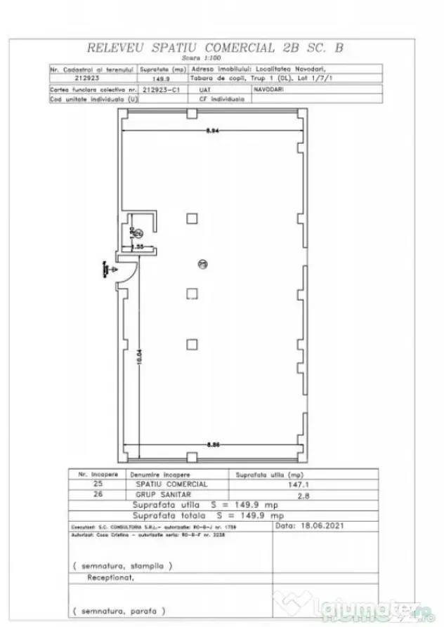 Spatiu comercial 315 mp situat in Mamaia Nord, la 50 m de pl - Mamaia Sat (Constanta)