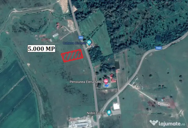 Teren 5000 mp in Sebis - ID : RH-33576-property