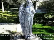 Statuetă îngeraș mare, gri patinat, model S20. 