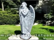 Statuetă îngeraș mare, gri patinat, model S20. 