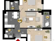 NOU Apartament 3 Camere Incalzire in Pardoseala Ansamblu Nou 