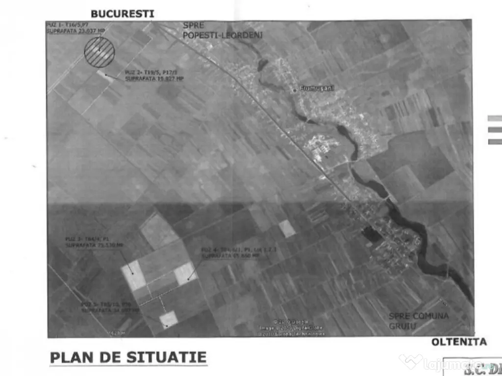 Teren intravilan 75.530 mp in Frumusani