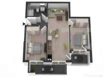 Comision 0! Exclusiv! Apartament cu cf, 3 camere-58 mp, balc