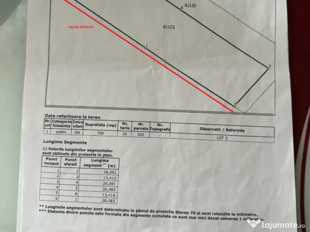 Teren zona Baltag langa Biserica
