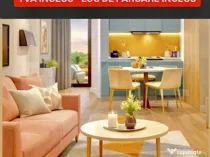 Apartament cu o camera, Etaj 1, clima, 30 mp plus balcon, TV