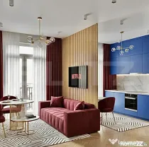 Apartament cu o camera, Etaj 1, clima, 31 mp plus balcon, TV