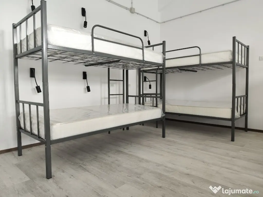Paturi Metalice Etajate – Prețuri Producător – În Stoc