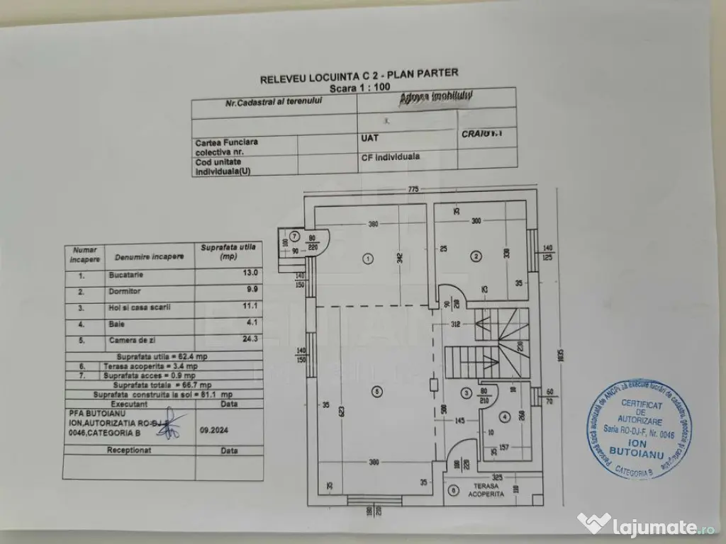 Casa 4 Dormitoare-Living-Bucatarie-2 Bai-169mp-Teren 410-...