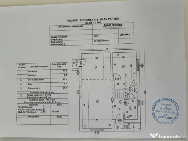 Casa 4 Dormitoare-Living-Bucatarie-2 Bai-169mp-Teren 410-...
