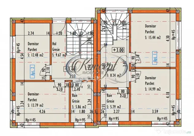 Duplex finalizat, cu garaj in Damnul Rotund