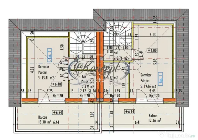 Duplex finalizat, cu garaj in Damnul Rotund