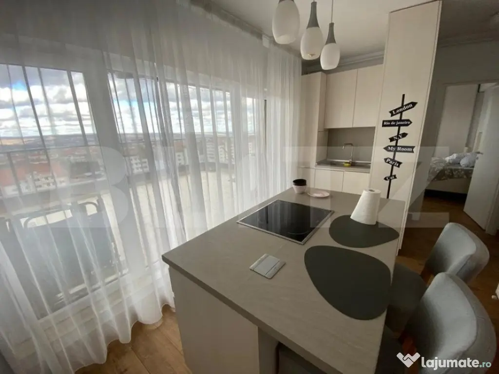 Apartament de 2 camere, 60mp, priveliste, parcare zona Calea