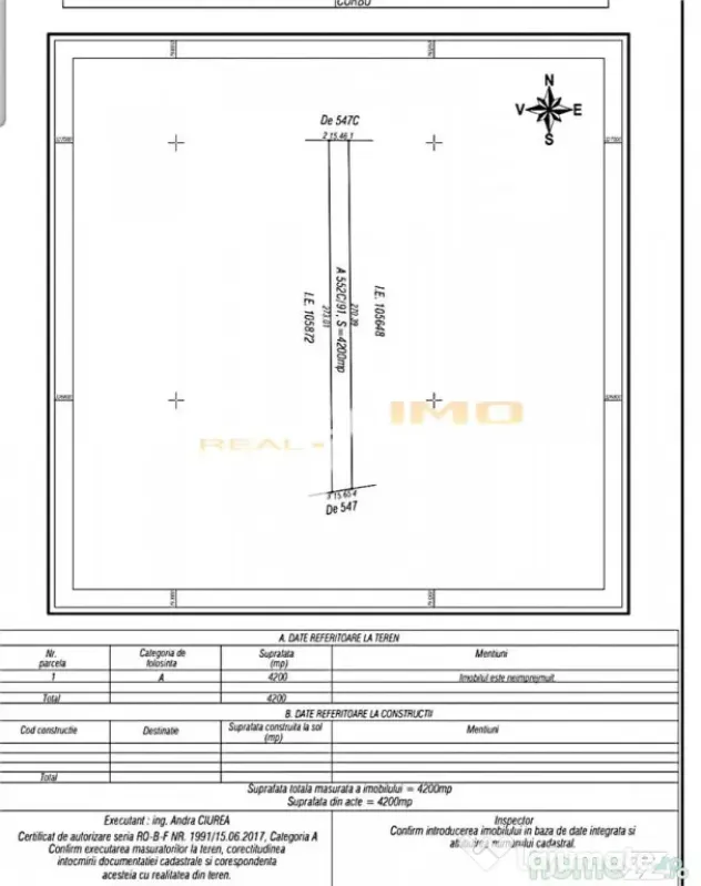 Plaja Corbu-Teren 4200mp. la numai 8 euro /mp. Soseaua asfal - Corbu (Constanta)