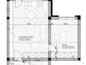 Apartament tip STUDIO, 46 mp utili, etaj 3/4, direct DEZVOLTATOR. 