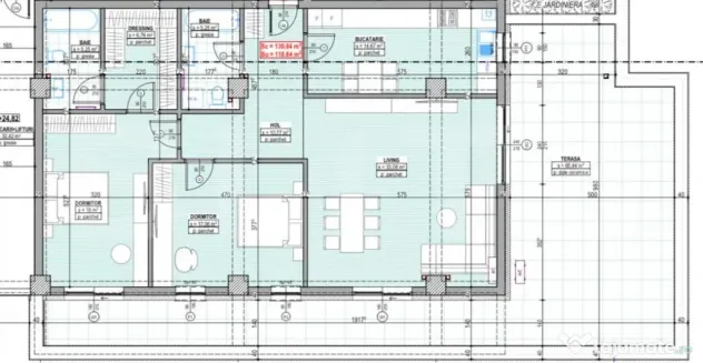 COMISION 0-Penthouse cu 3 camere, 110 mp+65 mp terasa, zona