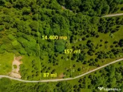 Teren extravlan 14,400mp Paraul Rece / Strada 3 brazi 