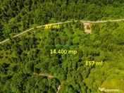 Teren extravlan 14,400mp Paraul Rece / Strada 3 brazi 